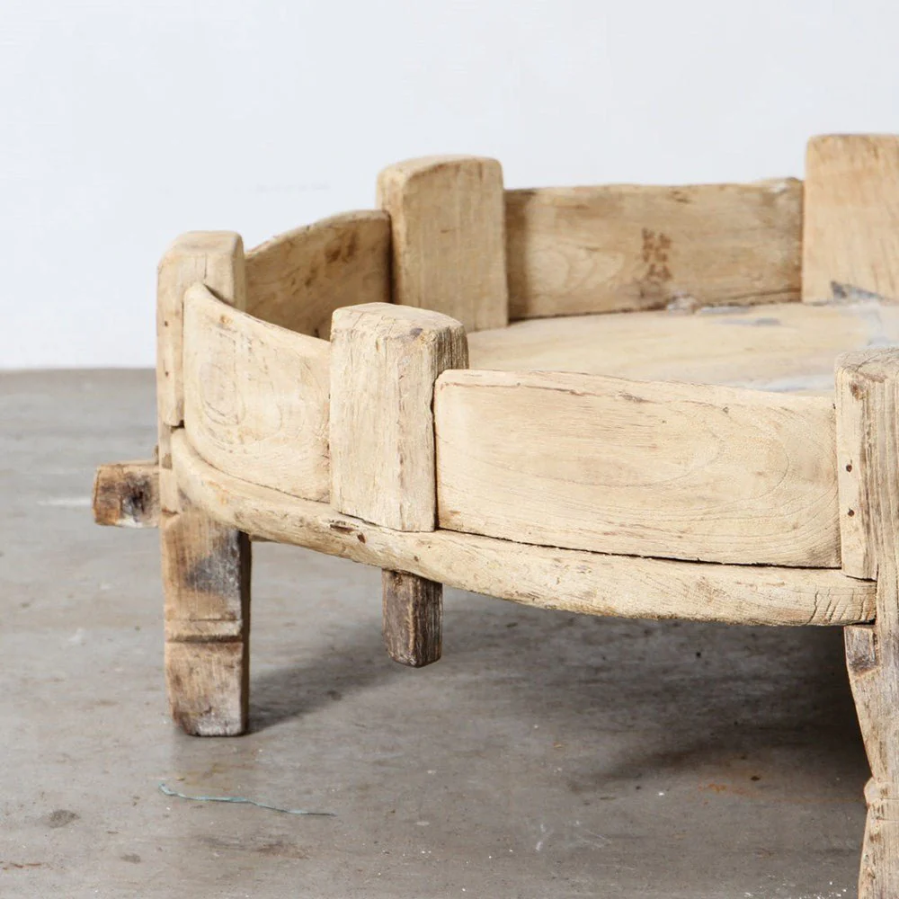 Vintage Indian Grinder Table - Image 3