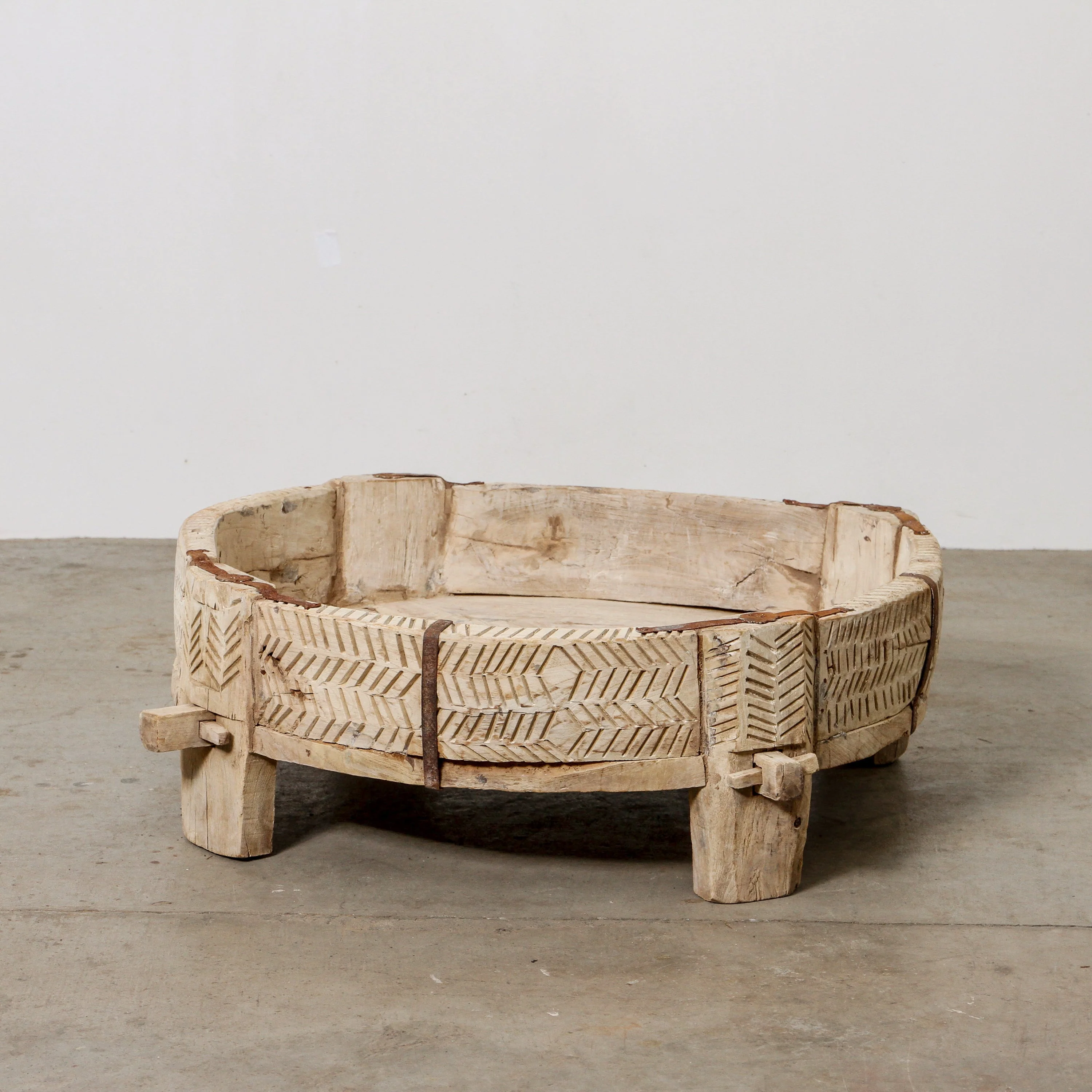 Vintage Indian Grinder Table - Image 4